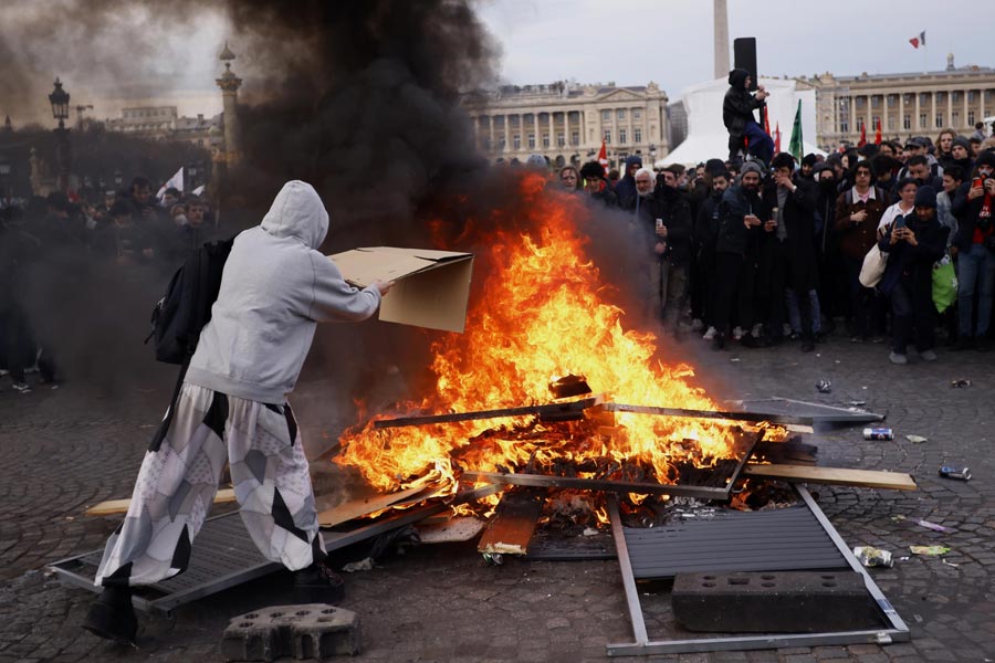 France is facing huge protest against Government decision of changing Pension system.
