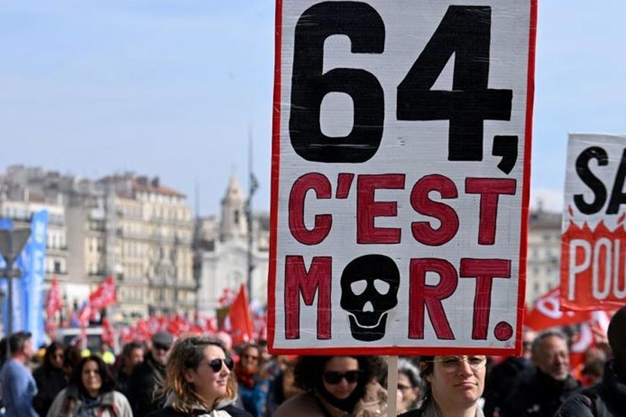 France is facing huge protest against Government decision of changing Pension system.