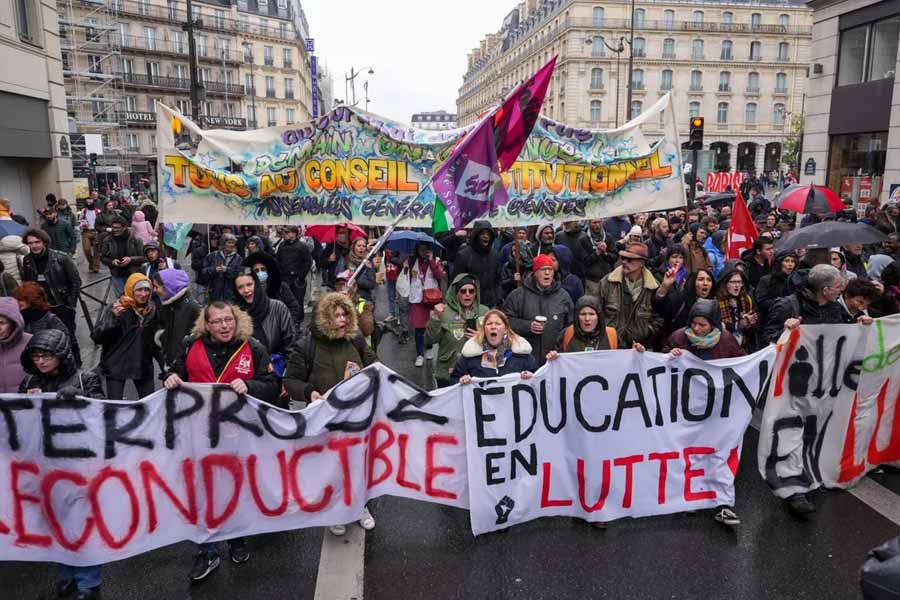 France is facing huge protest against Government decision of changing Pension system.