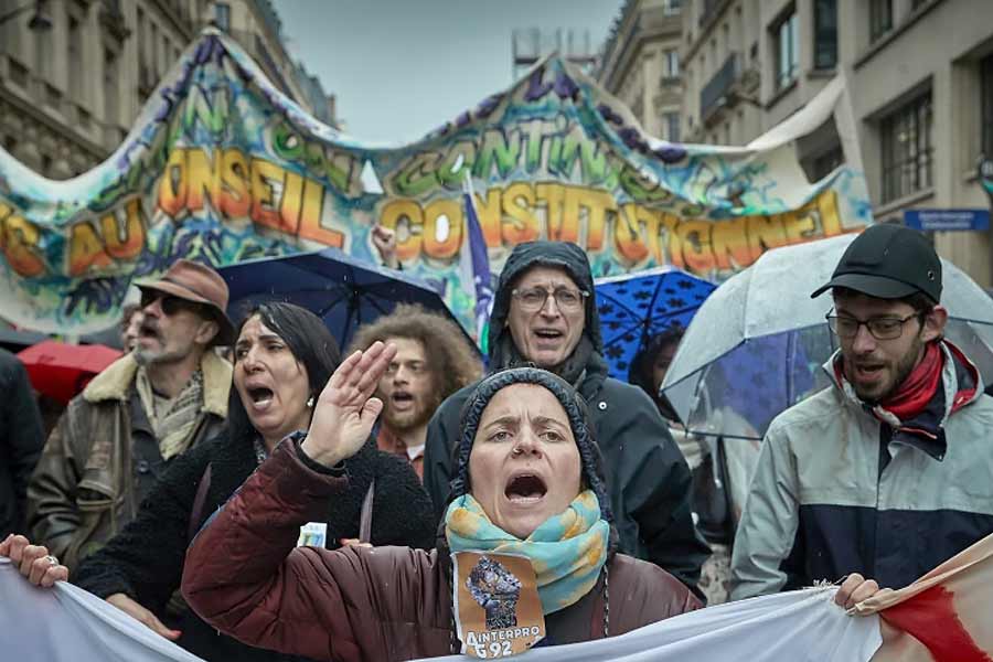 France is facing huge protest against Government decision of changing Pension system.