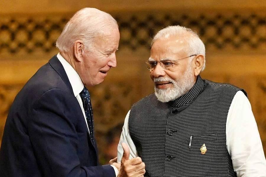 Joe Biden and PM Narendra Modi.