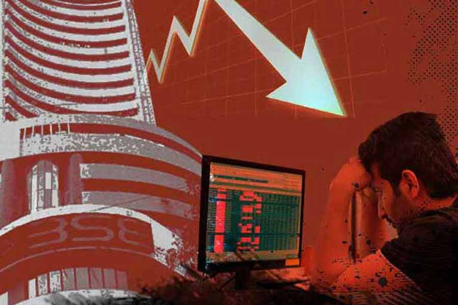 Sensex drops down once again