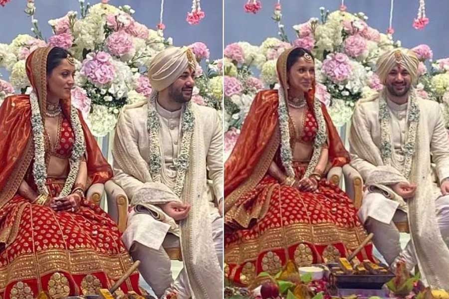 Karan Deol and Drisha Acharya get married.