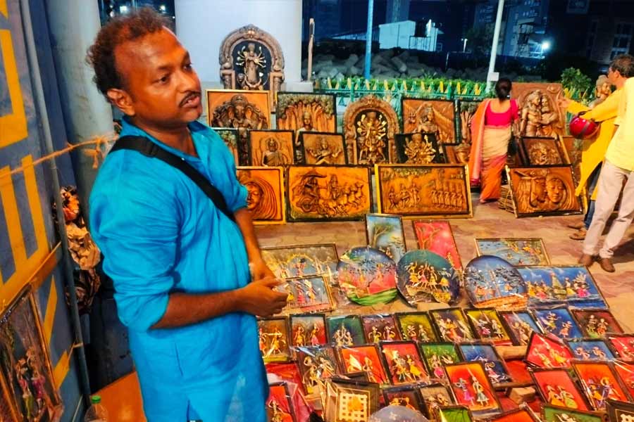 Image of Sonajhur haat in newtown.