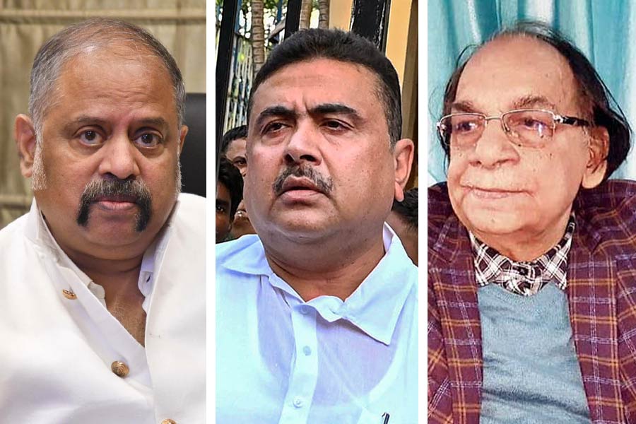 state Election commissioner Rajiva Sinha, Suvendu Adhikari of BJP and Abu Hasem Khan Chowdhury of Congress