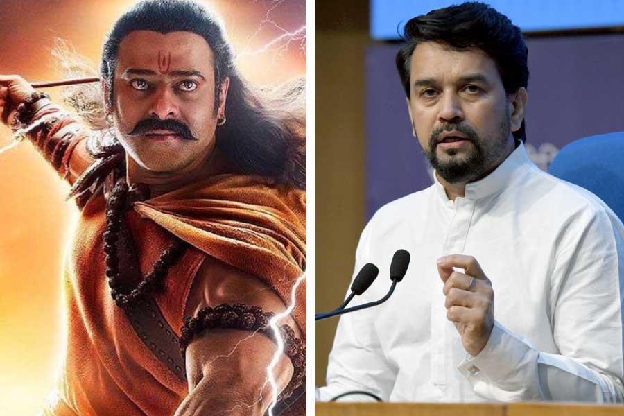 Prabhas in Adipurush, and Information and Broadcast Minister Anurag Thakur.