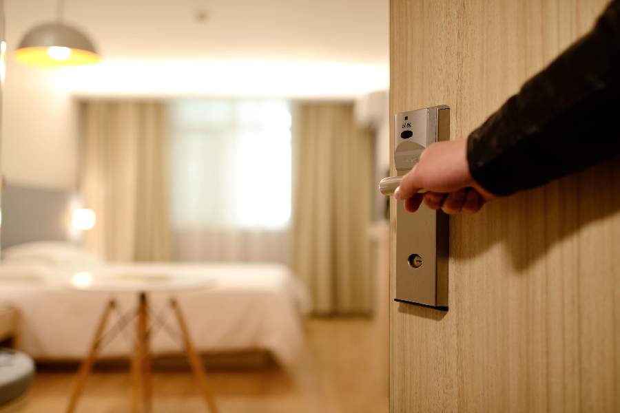 Image of Hotel Door.