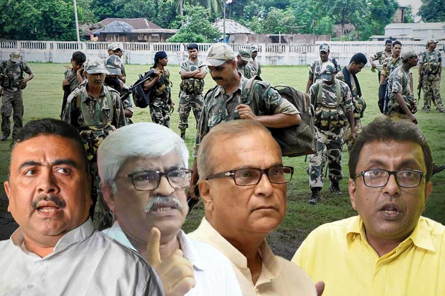 Opponents simultaneously attack TMC and Election Commission over deployment of central forces in panchayat polls instruction bt court 
