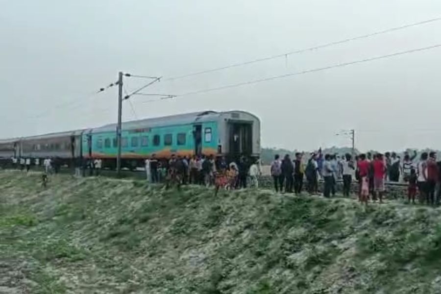Lohit express faces Accident near dalkhola station