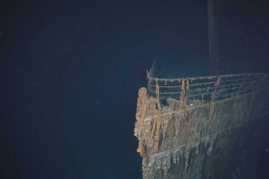Missing Titanic submersible in Titanic Expedition.