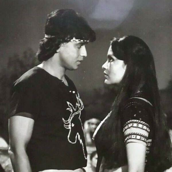 Image of Zinat Aman and Mithun Chakraborty.