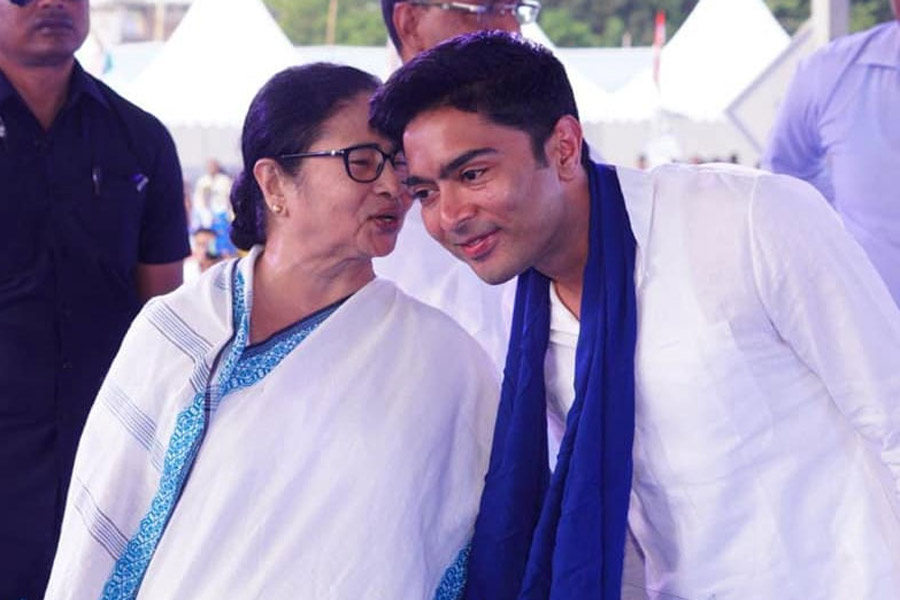 Mamata Banerjee and Abhishek Banerjee.