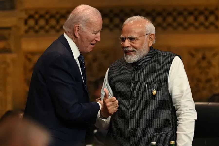 Image of Joe Biden And Narendra Modi.