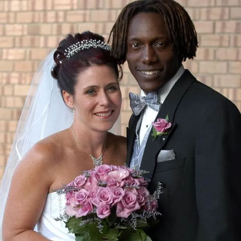 Image of Henry Olonga with Wife