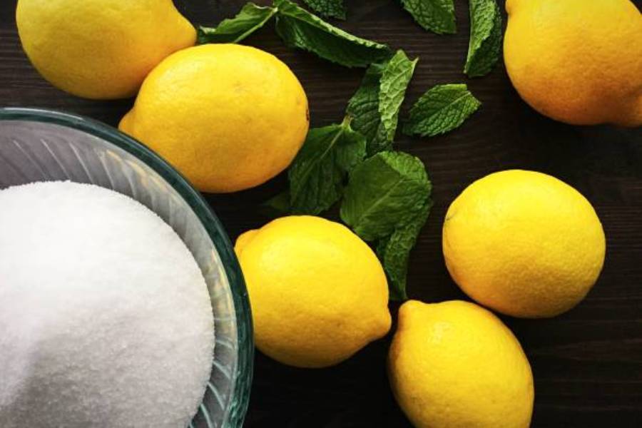 Image of lemon and sugar.