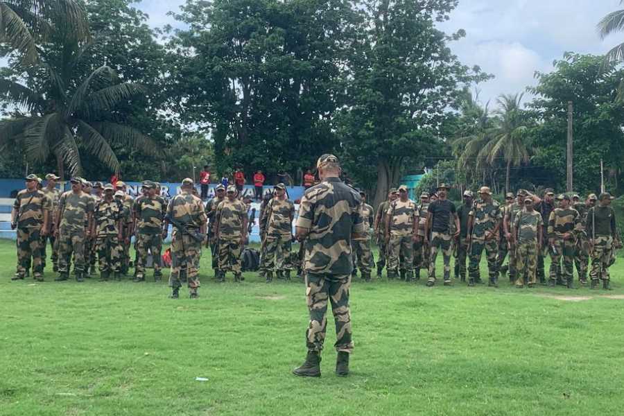 Central Force reaches in Bhangar 