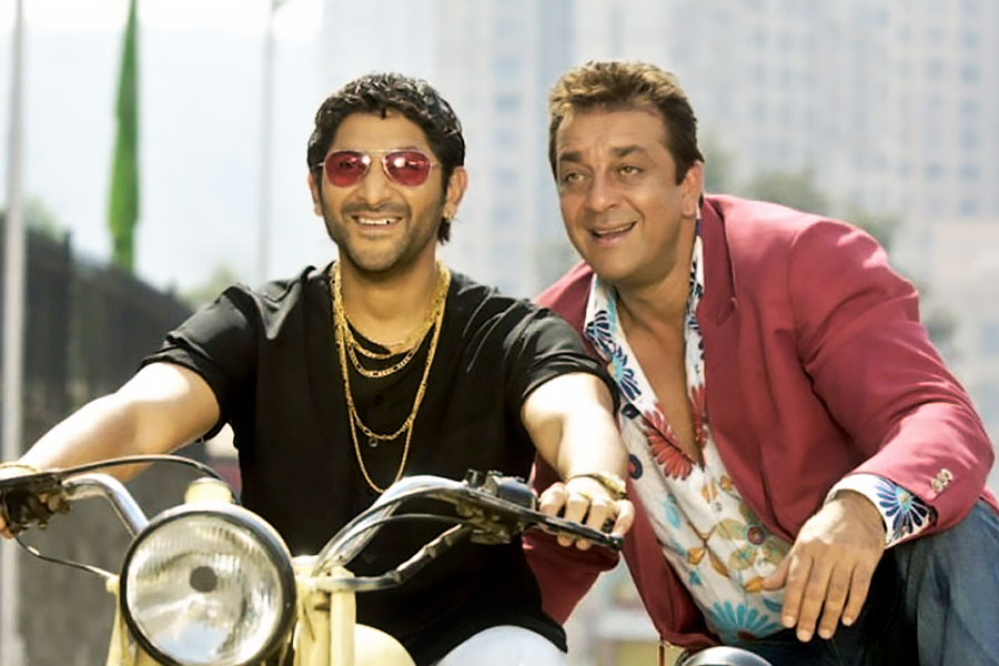 image of Arshad Warsi and Sanjay Dutta as Circuit and Munna Bhai.