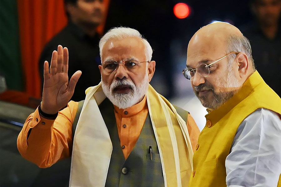 Amit Shah briefs PM Narendra Modi on Manipur after his return from US and Egypt Visit 
