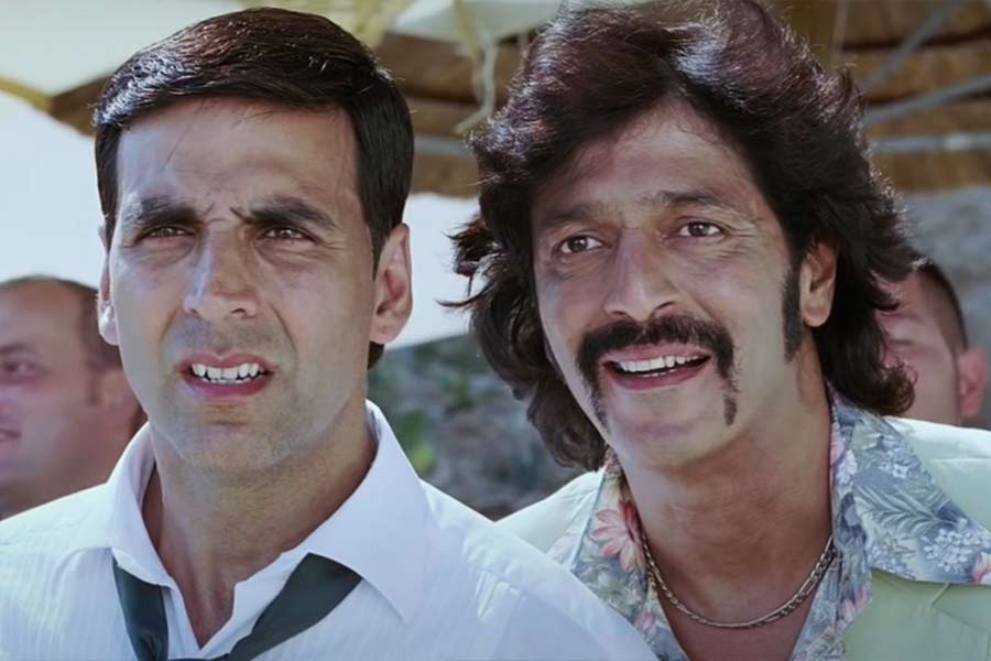 Bollywood actor Chunky Panday and Akshay Kumar