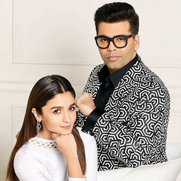 Alia Bhatt and Karan Johar