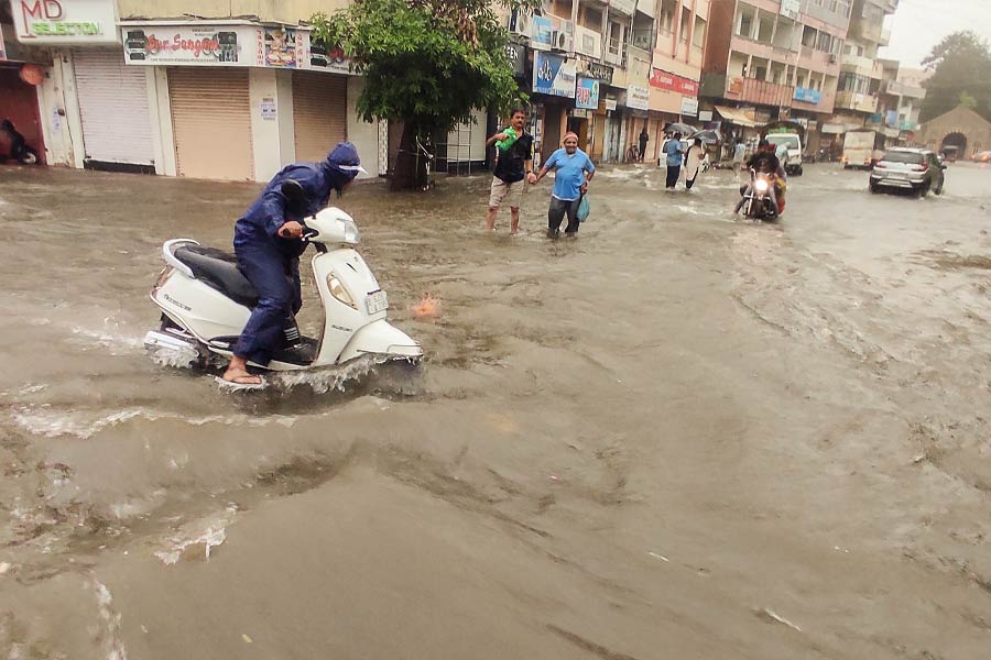 Image of waterlogged Gujarat