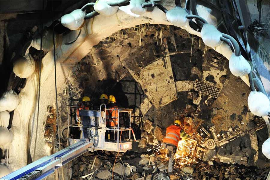 Treasure found in metro train tunnels under Amsterdam.