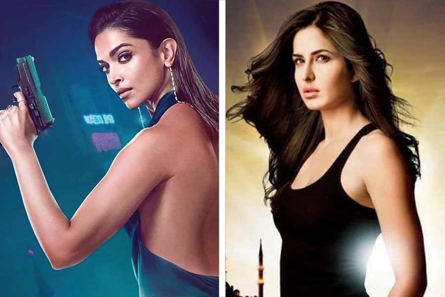 Photograph of Deepika Padukone and Katrina Kaif.