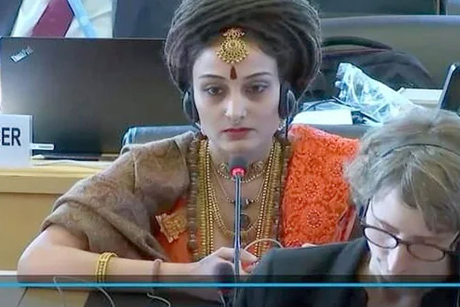 Representatives from controversial Godman Nithyananda’s self-proclaimed country Kailasa were presented in UN meet.
