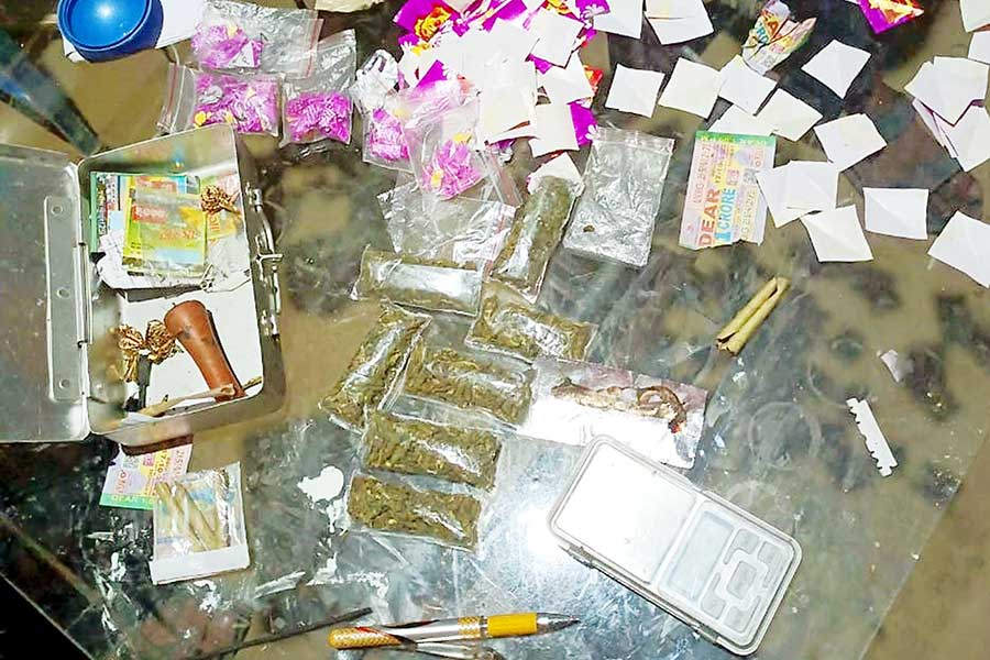 Ghatal police station seized drugs