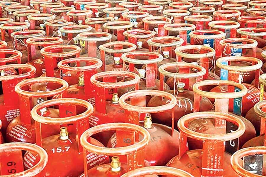 A Photograph of Gas Cylinders 