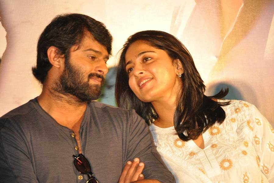 Photograph of Prabhas and Anushka Shetty.