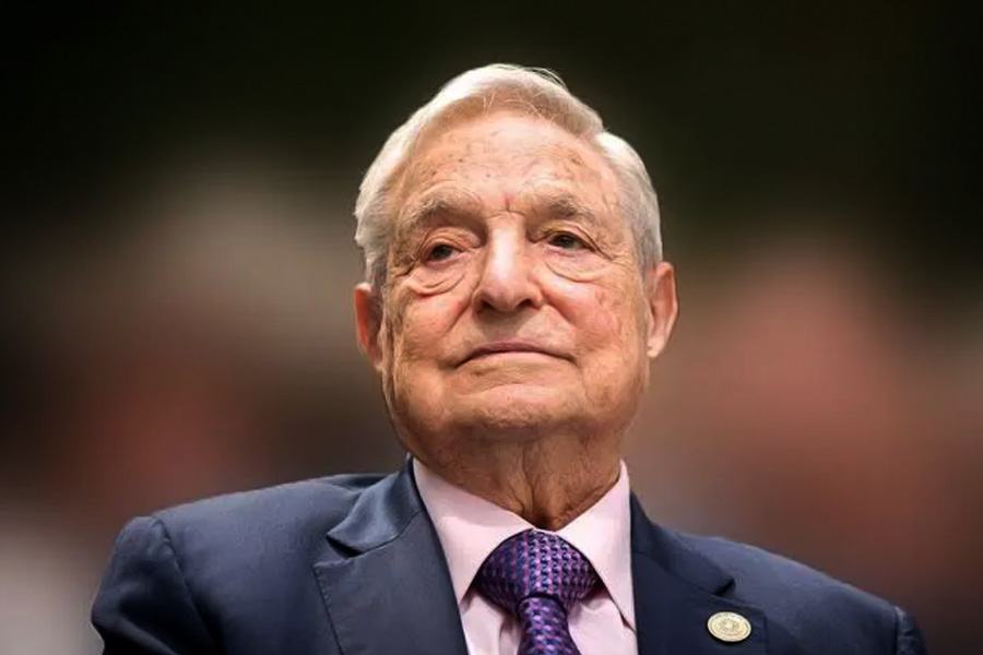 A photograph of George Soros.