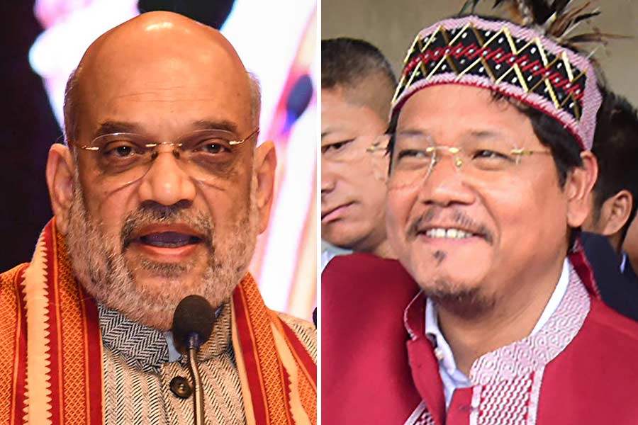 Conrad Sangma calls Amit Shah for support to form Meghalaya government 