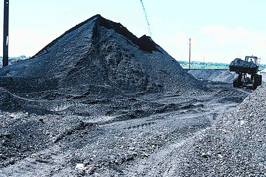 A Photograph of coal