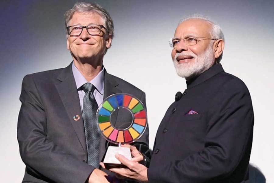 Prime Minister Narendra Modi and Microsoft co-founder Bill Gates discussed the ‘innovative work’ in India in health sector