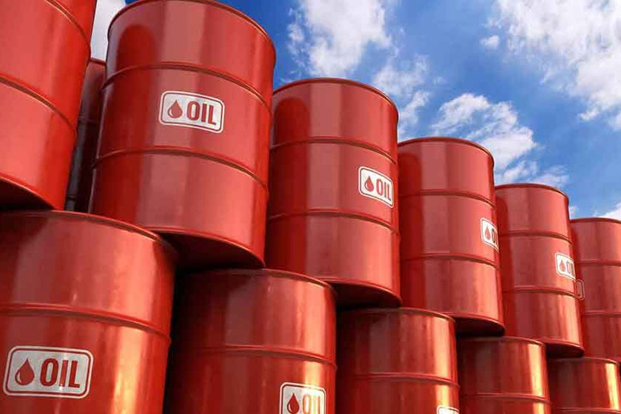 An image of oil barrels