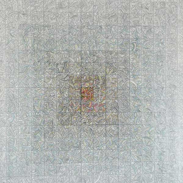 কুণাল সেনের আঁকা ‘সন্ডার’ বা অন্যের জীবননাট্যে আপনি একজন অতিরিক্ত অভিনেতা মাত্র, এই অনুভব থেকে জন্মানো বেদনাবোধ। (ক্যানভাসে কালি ও অ্যাক্রেলিক)।