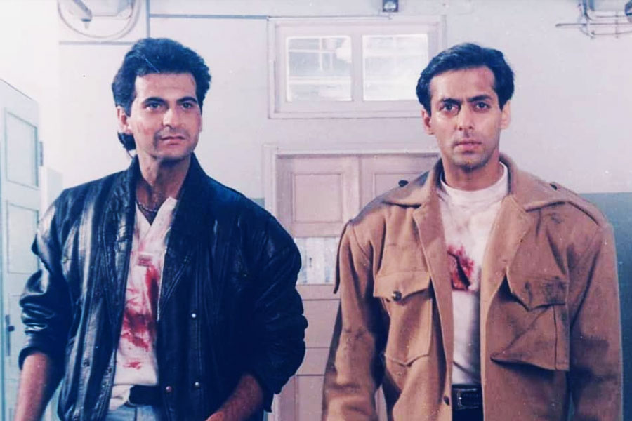 Sanjay Kapoor and Salman Khan