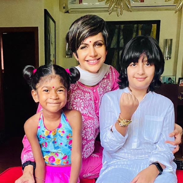 A photograph of Mandira Bedi.