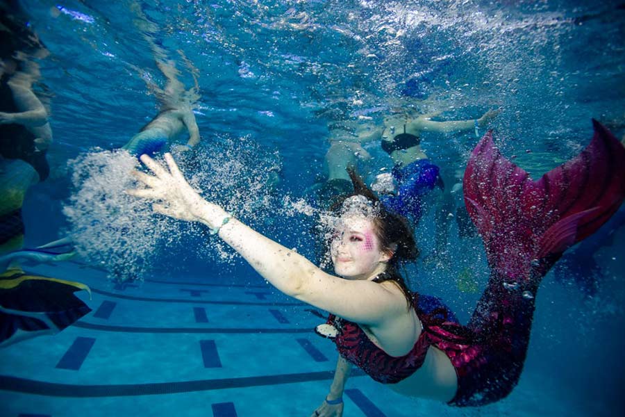 মানসাসের এই অনুষ্ঠানে তিন দিন ধরে ঢালাও খানাপিনারও ব্যবস্থা করা হয়েছিল। আয়োজন ছিল বিভিন্ন ধরনের খেলাধূলোরও। তবে সবার চোখ কিন্তু মূলত ছিল জলকেলিরত মৎস্যকন্যাদের দিকেই।