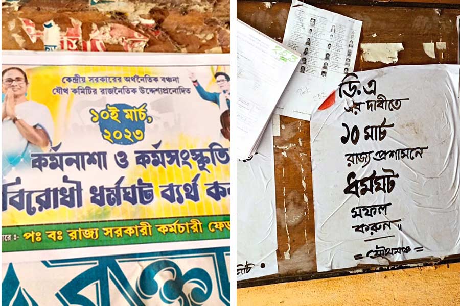 A dispute arose over the pasting of posters between 2 groups in Chinsurah