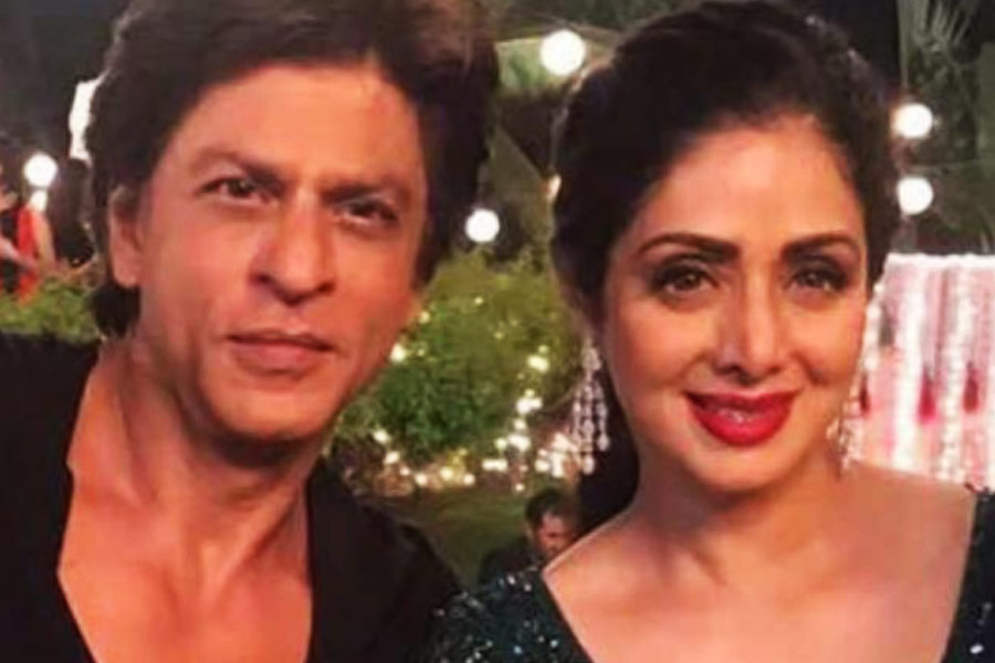 Shah Rukh Khan with Sridevi