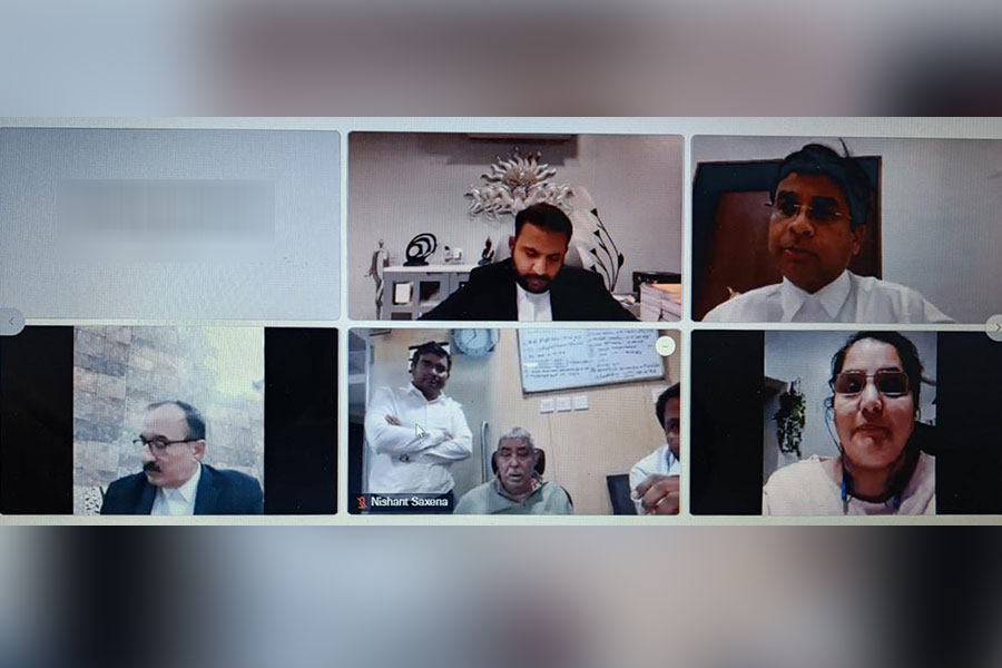 ভার্চুয়াল শুনানিতে অনুব্রত।