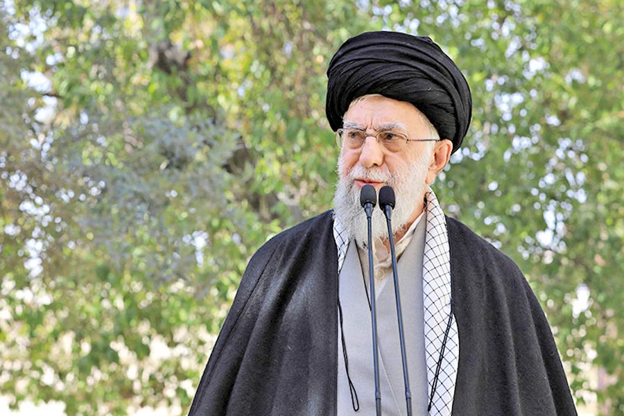 A Photograph of Iran supreme leader Ali Hosseini Khamenei