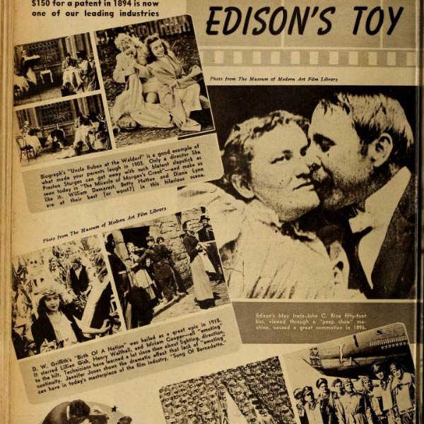 The story behind the first kiss in the history of cinema.