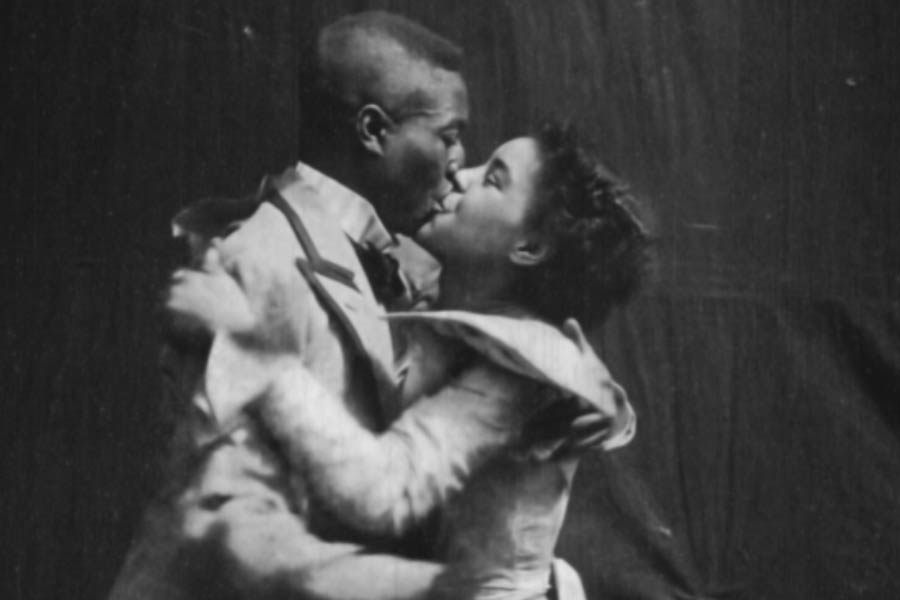 The story behind the first kiss in the history of cinema.