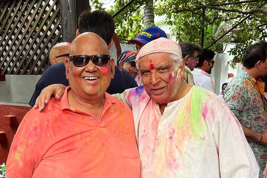 Satish Kaushik and Javed Akhtar