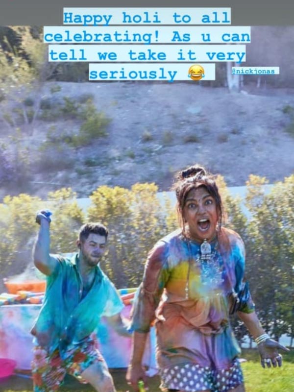 screenshot from a story posted by Priyanka Chopra Jonas.