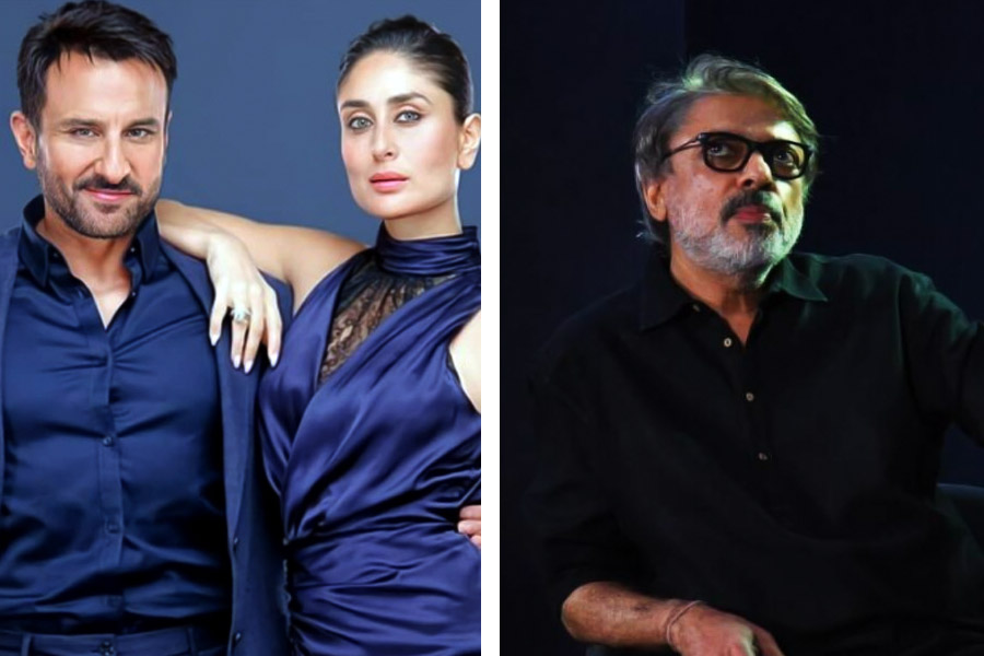 photo of Saif Ali Khan, Kareena Kapoor Khan,  Sanjay Leela Bhansali