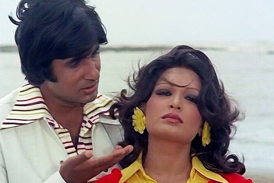 photo of Parveen Babi and Amitabh Bachchan